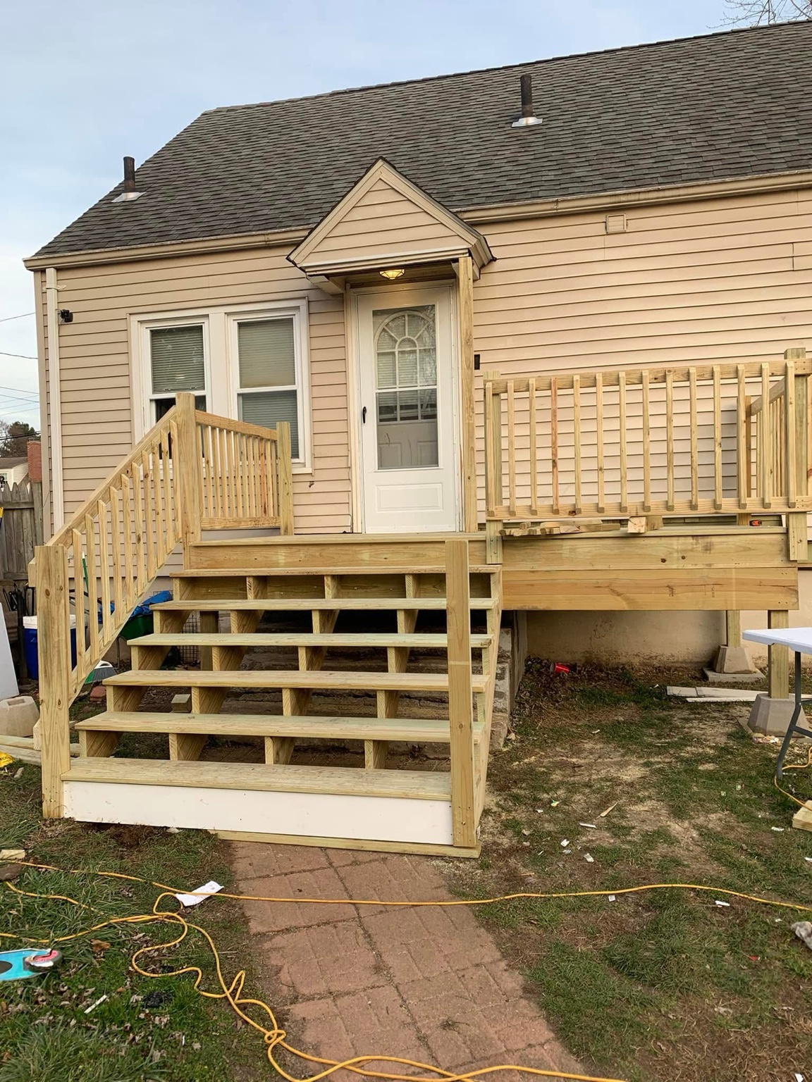 Custom deck installation by Camden Construction Group
